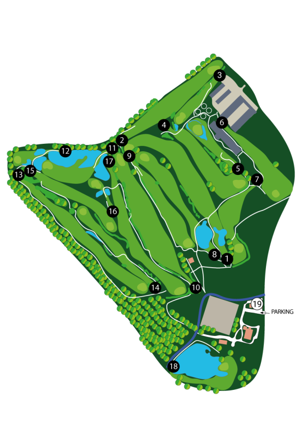 Gradi Golf mapka